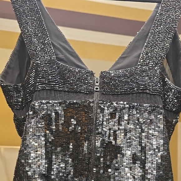 Alice + Olivia Sparkling Black Backless Dress - Picture 7 of 16